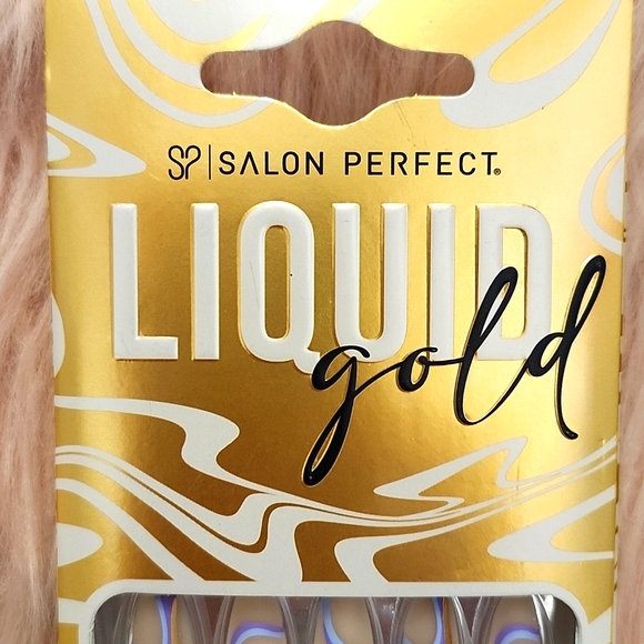 Brand New SALON PERFECT LIQUID GOLD 14K EFFECT FALSE NAILS-2CT - Picture 3 of 4